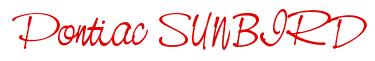 Rendering -Pontiac SUNBIRD - using Neville Script