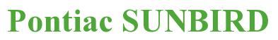 Rendering -Pontiac SUNBIRD - using Times New Roman Bold