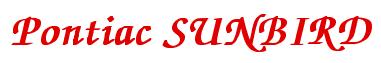 Rendering -Pontiac SUNBIRD - using Zapf Chancery