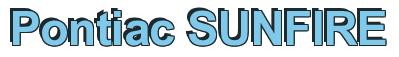 Rendering -Pontiac SUNFIRE - using Arial Bold