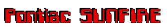 Rendering -Pontiac SUNFIRE - using Computer Font