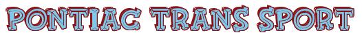 Rendering -Pontiac TRANS SPORT - using FinkBold