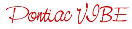 Rendering -Pontiac VIBE - using Neville Script