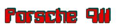 Rendering -Porsche 911 - using Computer Font