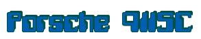 Rendering -Porsche 911SC - using Computer Font