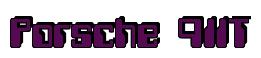 Rendering -Porsche 911T - using Computer Font