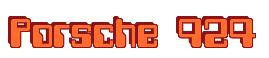 Rendering -Porsche 924 - using Computer Font
