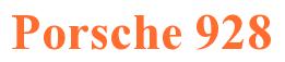 Rendering -Porsche 928 - using Times New Roman Bold