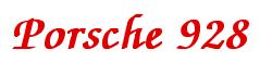 Rendering -Porsche 928 - using Zapf Chancery