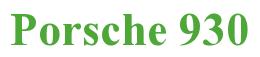 Rendering -Porsche 930 - using Times New Roman Bold