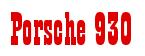 Rendering -Porsche 930 - using Bill Board