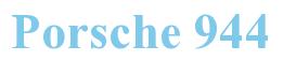 Rendering -Porsche 944 - using Times New Roman Bold