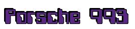Rendering -Porsche 993 - using Computer Font