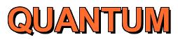 Rendering -QUANTUM - using Arial Bold
