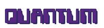 Rendering -QUANTUM - using Computer Font