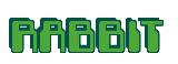 Rendering -RABBIT - using Computer Font