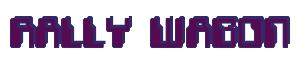 Rendering -RALLY WAGON - using Computer Font
