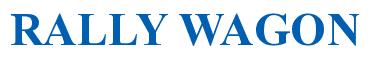 Rendering -RALLY WAGON - using Times New Roman Bold