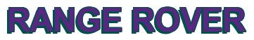 Rendering -RANGE ROVER - using Arial Bold