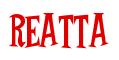 Rendering -REATTA - using Cooper Latin