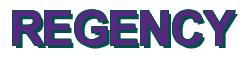 Rendering -REGENCY - using Arial Bold