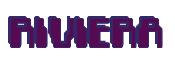 Rendering -RIVIERA - using Computer Font