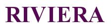 Rendering -RIVIERA - using Times New Roman Bold