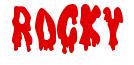 Rendering -ROCKY - using Drippy Goo