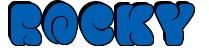 Rendering -ROCKY - using Sixties Vibe