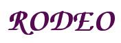 Rendering -RODEO - using Zapf Chancery
