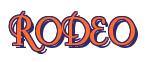 Rendering -RODEO - using Fonteroy Brown