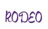 Rendering -RODEO - using Memo