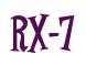 Rendering -RX-7 - using Cooper Latin