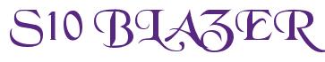 Rendering -S10 BLAZER - using Black Chancery