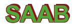 Rendering -SAAB - using Arial Bold