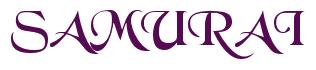 Rendering -SAMURAI - using Black Chancery
