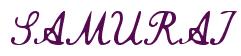 Rendering -SAMURAI - using Commercial Script
