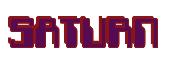 Rendering -SATURN - using Computer Font