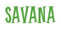 Rendering -SAVANA - using Cooper Latin