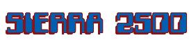 Rendering -SIERRA 2500 - using Computer Font