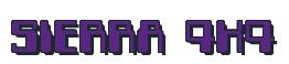 Rendering -SIERRA 4X4 - using Computer Font