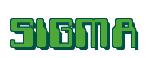Rendering -SIGMA - using Computer Font