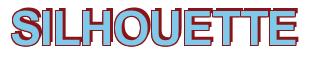Rendering -SILHOUETTE - using Arial Bold