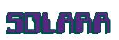 Rendering -SOLARA - using Computer Font