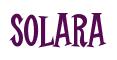 Rendering -SOLARA - using Cooper Latin