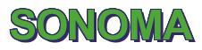 Rendering -SONOMA - using Arial Bold