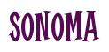 Rendering -SONOMA - using Cooper Latin