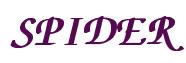 Rendering -SPIDER - using Zapf Chancery