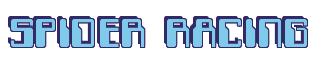 Rendering -SPIDER RACING - using Computer Font
