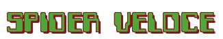 Rendering -SPIDER VELOCE - using Computer Font
